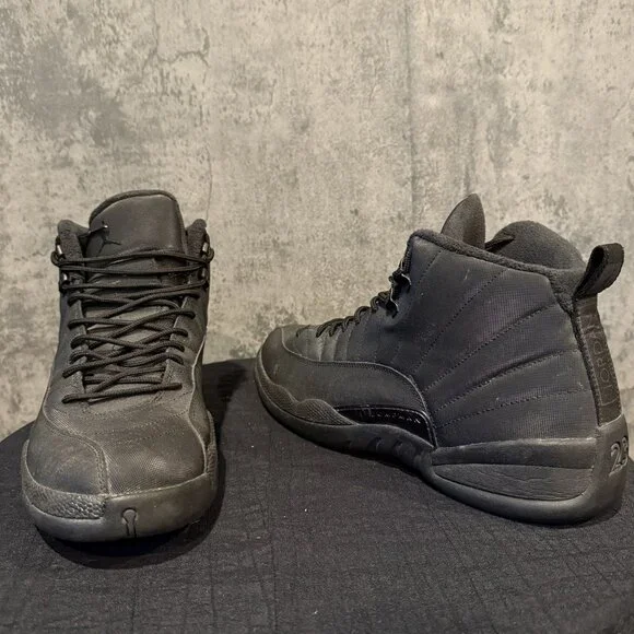 Jordan 12 Retro Winterized 'Triple Black' (reflective, NOT DUST) - Men's Size 15 - Picture 1 of 5
